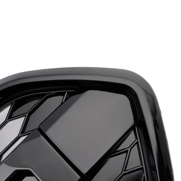Raptor Style | Ford Transit Custom | Matt Black | 2018-2023 | Replacement Honeycomb Grill | Front Bumper Grille + LED Lights