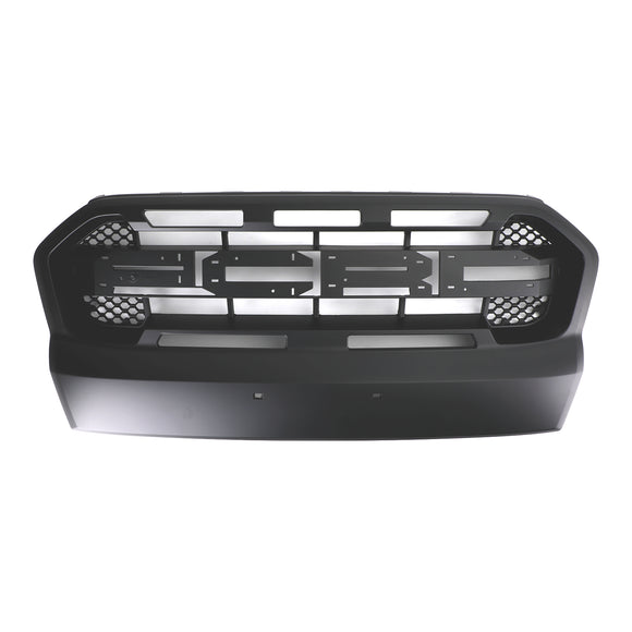 Sostituzione griglia paraurti anteriore Ford Ranger T7 2015-2019 Wildtrak Raptor Style Griglia nera opaca