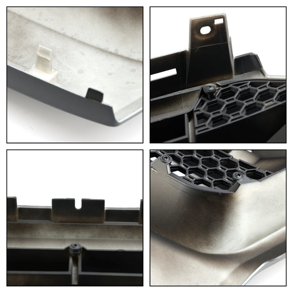 Parrilla negra mate de repuesto para parachoques delantero estilo Ford Ranger T7 Wildtrak Raptor 2015-2019