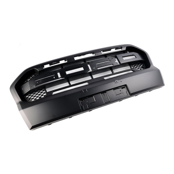 Rejilla negra mate de repuesto para parrilla de parachoques delantero estilo Ford Ranger T8 Wildtrak Raptor 2019-2023