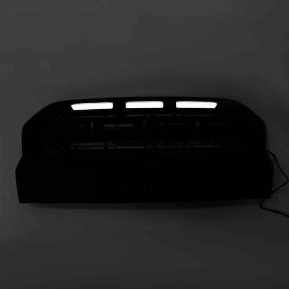 Parrilla de parachoques delantero negra mate con luz LED para Ford Ranger Wildtrak Raptor 2019-2023