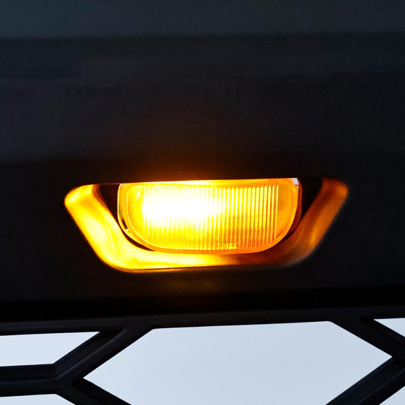 Parrilla de parachoques delantero Ford Expedition XL/XLT/Limited 2018-2021, rejilla negra estilo Raptor con LED