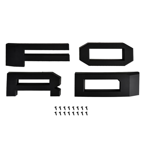 Parrilla de parachoques delantero Ford Expedition XL/XLT/Limited 2018-2021, rejilla negra estilo Raptor con LED