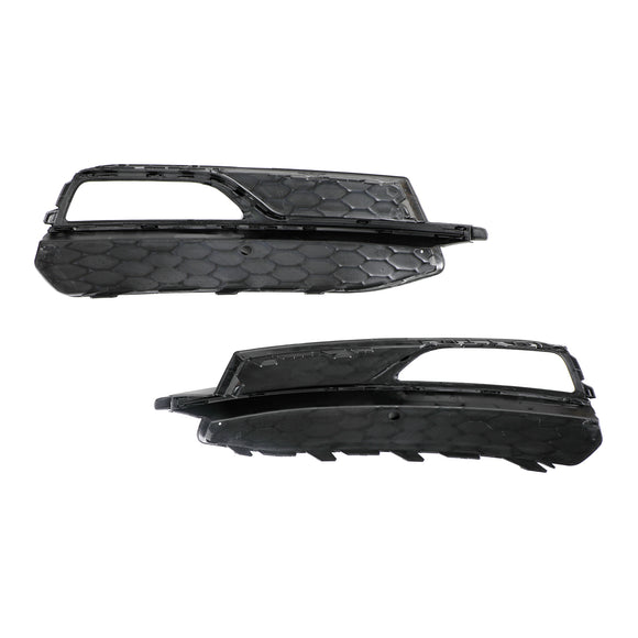 Audi A3 S-Line 8V 2013-2016 Honeycomb Fog Light Grill Front Bumper Lower Cover Black Grille 8V3807681G 8V3807682G
