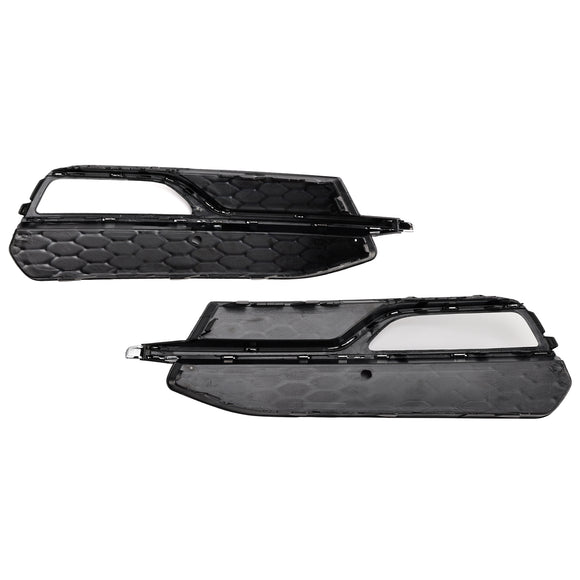 Audi A3 S-Line 8V 2013-2016 Honeycomb Fog Light Grill Front Bumper Lower Cover Black Grille 8V3807681G 8V3807682G