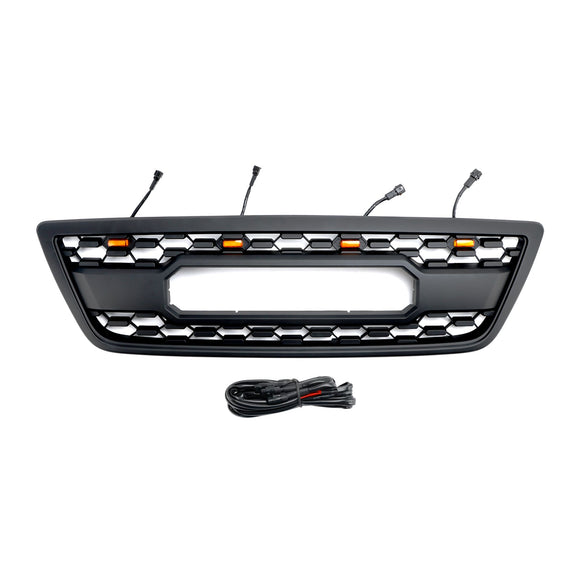 Griglia del paraurti anteriore nera opaca Lexus LX470 LX570 1998-2002 con luce a LED