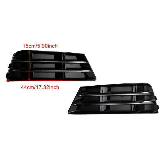 Audi A4 B9 2016-2018 Versione standard RS4 Style Griglia fendinebbia anteriore Paraurti inferiore cromata