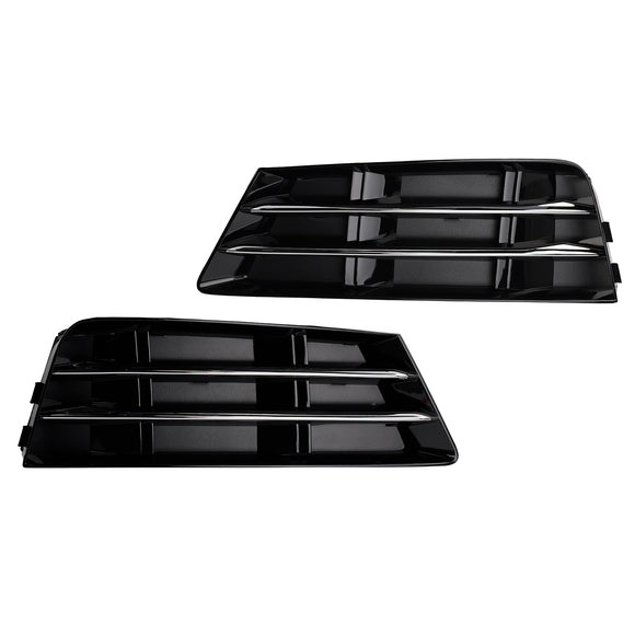 Audi A4 B9 2016-2018 Versione standard RS4 Style Griglia fendinebbia anteriore Paraurti inferiore cromata