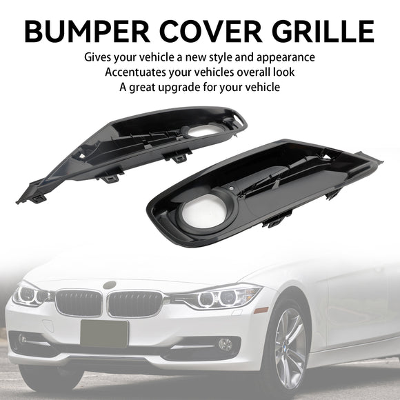 BMW 2013-2015 draftHybrid 3 Series 2 cubiertas de rejilla de luz antiniebla para parachoques delantero