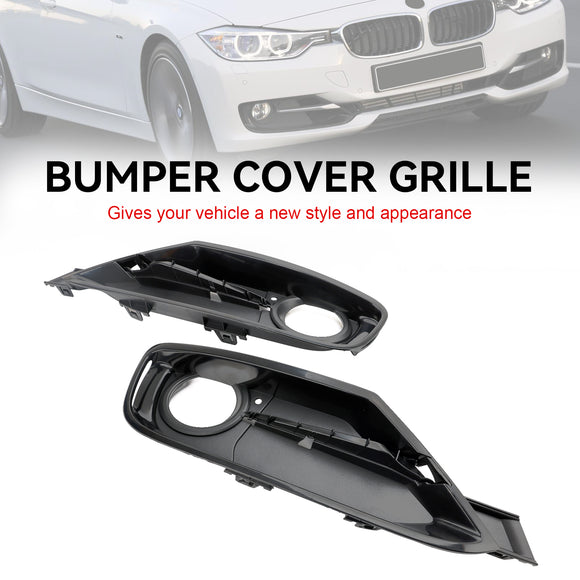 BMW 2013-2015 draftHybrid 3 Series 2 cubiertas de rejilla de luz antiniebla para parachoques delantero