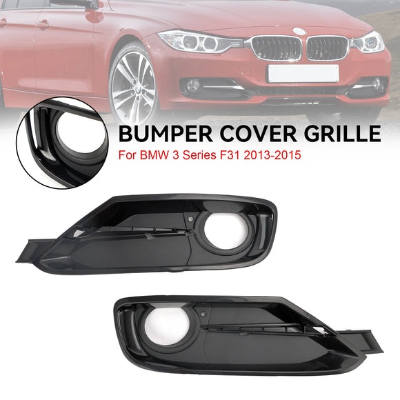 BMW 2013-2015 draftHybrid 3 Series 2 cubiertas de rejilla de luz antiniebla para parachoques delantero