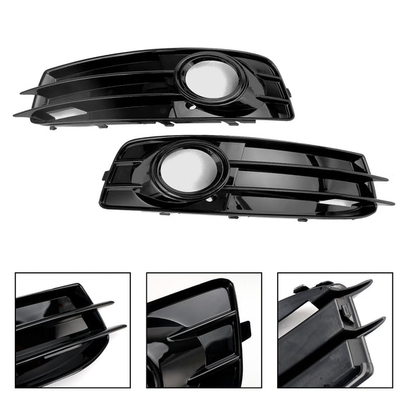 Audi A3 S-Line 8P 2009–2013 Waben-Nebelscheinwerfergitter, vordere Stoßstange, Lowe-Abdeckung, schwarzer Grill, 8P0807682, 8P0807681
