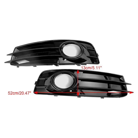 Audi A3 S-Line 8P 2009–2013 Waben-Nebelscheinwerfergitter, vordere Stoßstange, Lowe-Abdeckung, schwarzer Grill, 8P0807682, 8P0807681