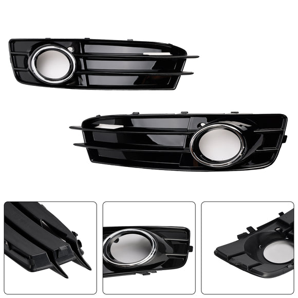 Audi A3 S-Line 8P 2009–2013 Waben-Nebelscheinwerfergitter, vordere Stoßstange, Lowe-Abdeckung, schwarzer Grill, 8P0807682, 8P0807681