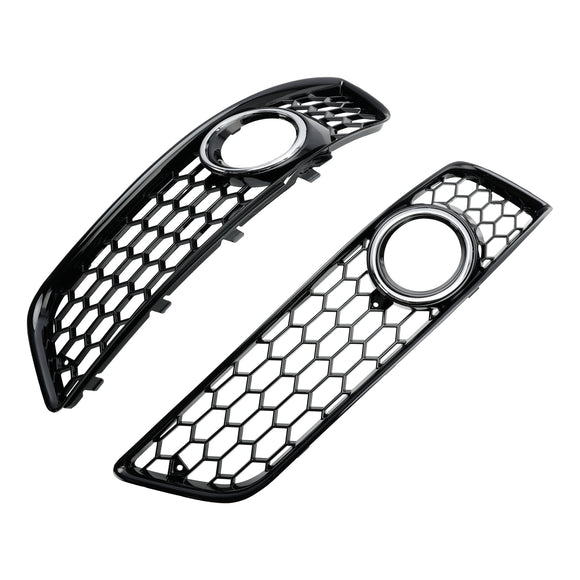 Audi A3 8P 2009-2013 Standard Version Honeycomb Bumper Front Fog Light Grille Grill Cover 8P0807682DE 8P0807681E