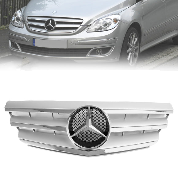 Mercedes-Benz 2009-2011 B-Klasse W245 B170/180/200 Frontstoßstangengrill Chrom Schwarz Ersatzgrill