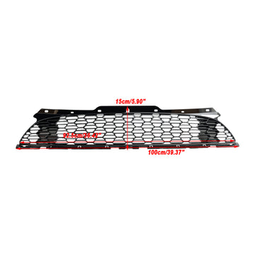 2007.06-2015 Mini Cooper S R55 R56 R57 R58 R59 JCW estilo parrilla de parachoques delantero negro brillante - 0