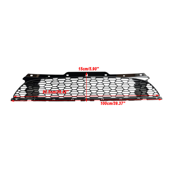 2007.06-2015 Mini Cooper S R55 R56 R57 R58 R59 JCW Style Gloss Black Griglia per paraurti anteriore