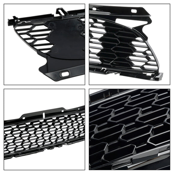 2007.06-2015 Mini Cooper S R55 R56 R57 R58 R59 JCW Style Gloss Black Griglia per paraurti anteriore