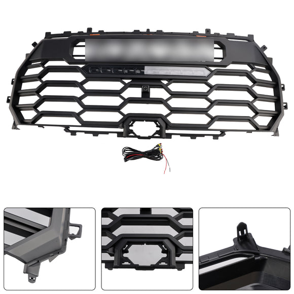Toyota Tundra | Griglia TRD Pro | 2022-2025 | Griglia per paraurti anteriore nera opaca con luce a LED