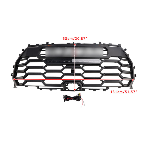 Toyota Tundra | Griglia TRD Pro | 2022-2025 | Griglia per paraurti anteriore nera opaca con luce a LED