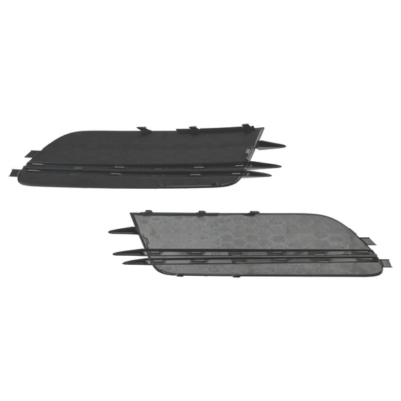 Audi 2012-2015 A6 C7 2 pezzi copertura fendinebbia anteriore lunetta griglia cromata nera