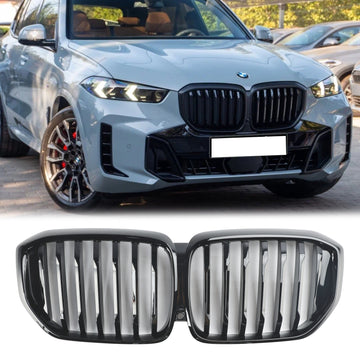 2024 BMW G05 LCI X5 xDrive40i/xDrive45e/xDrive30d/xDrive50e/M60i Rejilla del parachoques delantero Parrilla negra brillante