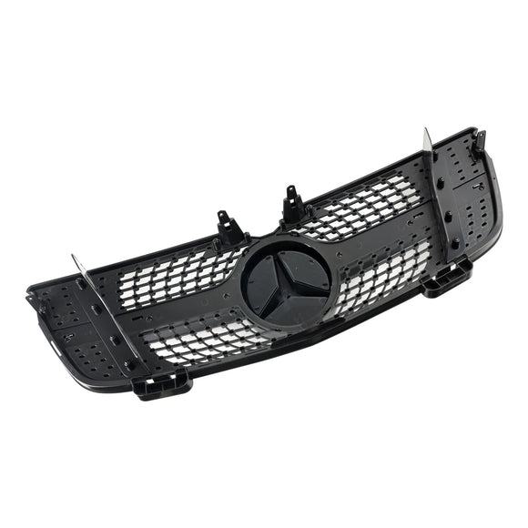 Mercedes Benz 2007-2009 GL-Class X164 GL350 Parrilla de parachoques delantero con diamantes cromados