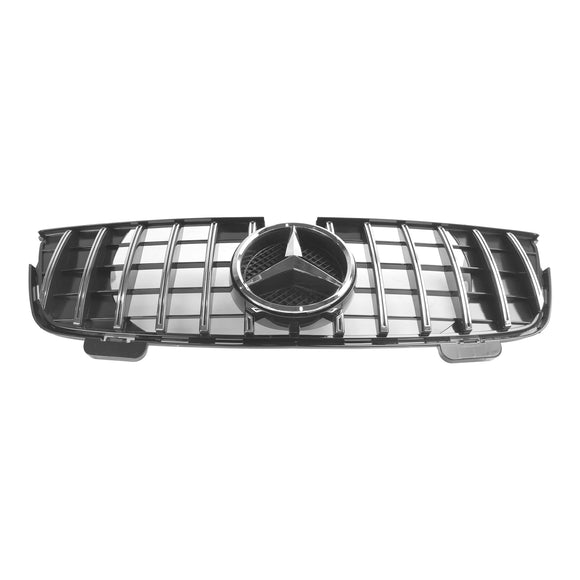 Mercedes Benz Classe GL X164 GL350 2007-2009 GTR Style Griglia paraurti anteriore Griglia cromata nera