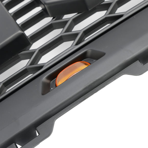 1999–2003 Ford F150 Raptor Style Front Wabengitter für Stoßstange, mattschwarz, mit LED-Licht & Brief