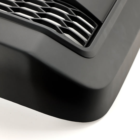 2005–2007 Ford F250 F350 Super Duty Frontstoßstange mit LED-Raptor-Grill, schwarzer Ersatzgrill