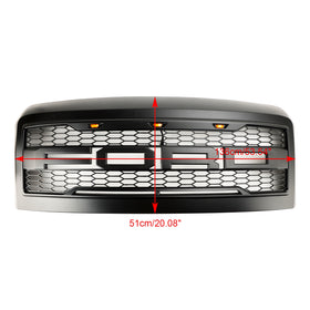 2008–2010 Ford F250 F350 F450 Super Duty Frontstoßstange mit LED-Leuchten Raptor Grill Ersatz schwarzer Kühlergrill - 0