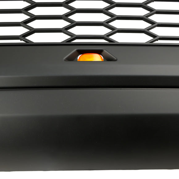2011–2016 Ford F250/350/450/550 Super Duty Raptor Style Ersatz-Frontstoßstangengrill mit schwarzem LED-Kühlergrill