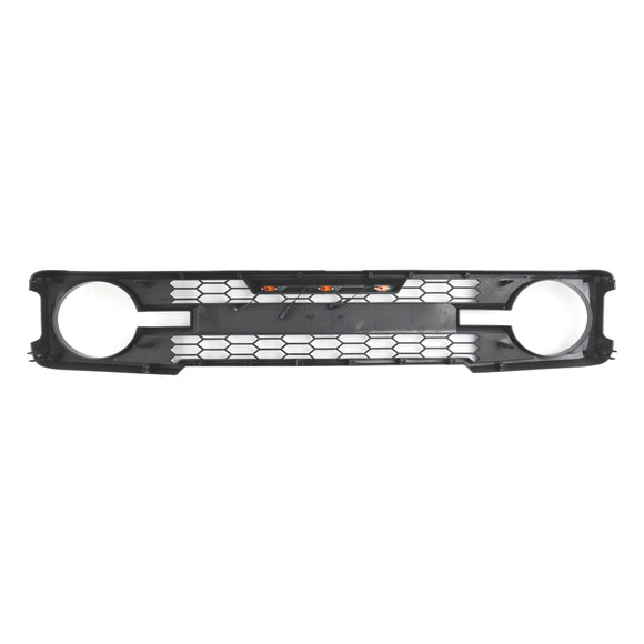 Ford Bronco 2021-2023 con parrilla negra mate de repuesto para parrilla de parachoques delantero con luz LED