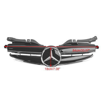Mercedes Benz Classe SLK R170 SLK320 SLK230 SLK200 1998-2004 Griglia paraurti anteriore Griglia nera - 0