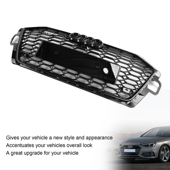 Audi A4 B9.5 A4 S-Line S4 2020–2023 RS4 Style Frontstoßstangengrill Ersatz Schwarzer Kühlergrill
