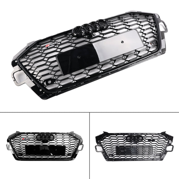 Audi A4 B9.5 A4 S-Line S4 2020–2023 RS4 Style Frontstoßstangengrill Ersatz Schwarzer Kühlergrill