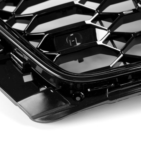 Audi A4 B9.5 A4 S-Line S4 2020–2023 RS4 Style Frontstoßstangengrill Ersatz Schwarzer Kühlergrill