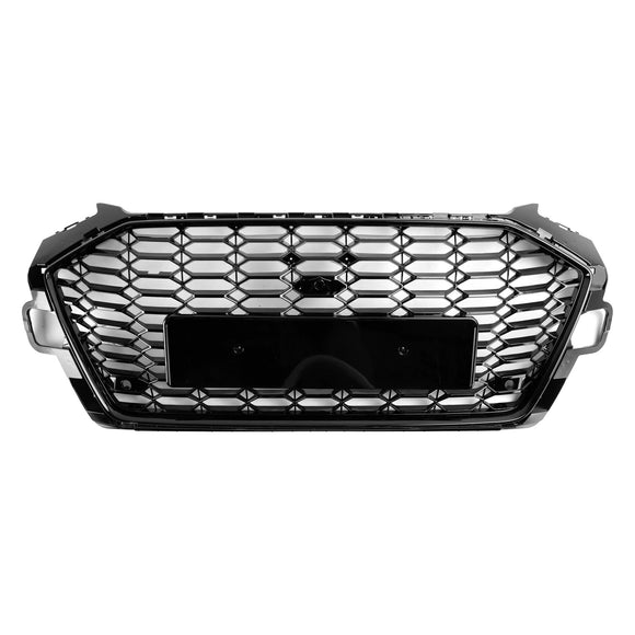 Audi A4 B9.5 A4 S-Line S4 2020–2023 RS4 Style Frontstoßstangengrill Ersatz Schwarzer Kühlergrill