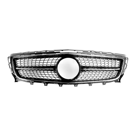 Mercedes Benz CLS W218 C218 X218 2011-2014 CLS250/350/400/500/550 Diamond / AMG Style Grille Front Bumper Black Grill