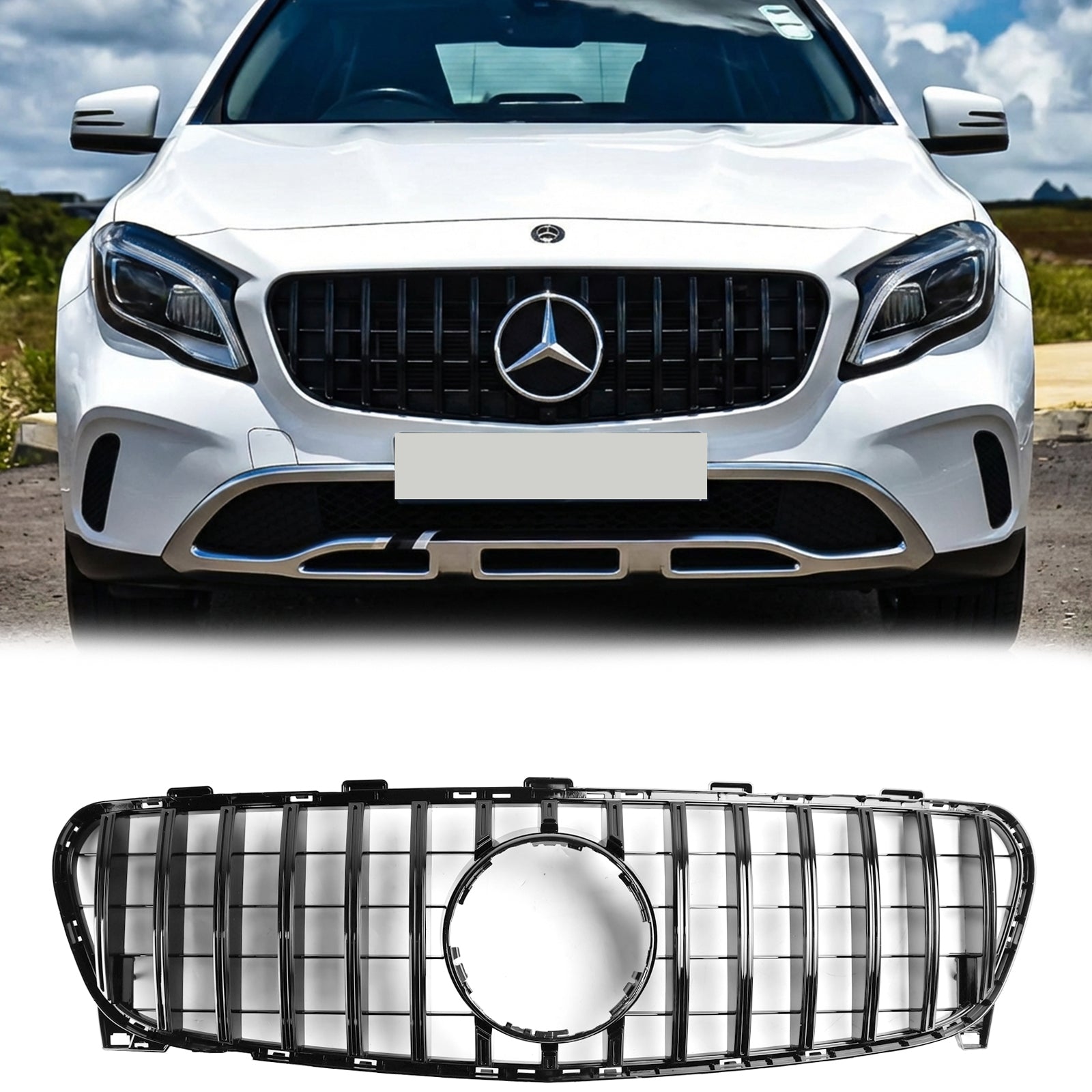 2017-2019 Mercedes Benz GLA-Class W156 X156 GT Style Grille Front