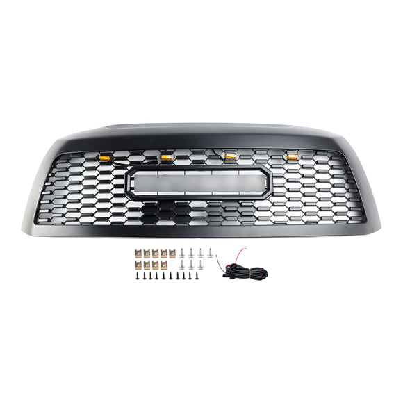 Calandre de Style TRD PRO pour Toyota Sequoia 2008 – 2018, pare-choc avant de remplacement noir avec lumière Led