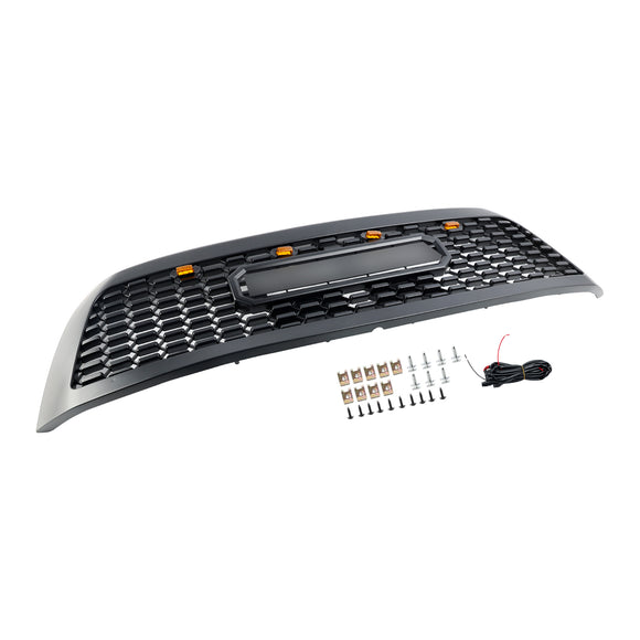 Calandre de Style TRD PRO pour Toyota Sequoia 2008 – 2018, pare-choc avant de remplacement noir avec lumière Led