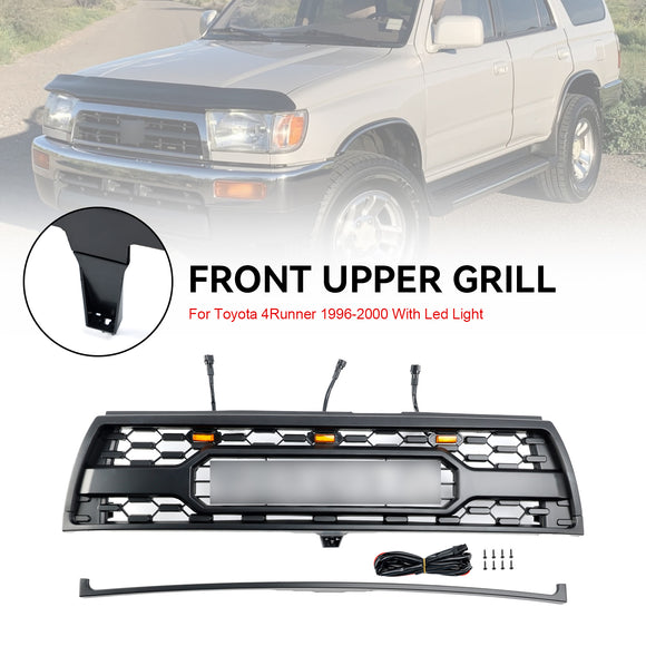 1996–2002 Toyota 4Runner TRD PRO Style Frontstoßstangengrill, mattschwarzer Kühlergrill mit LED-Licht