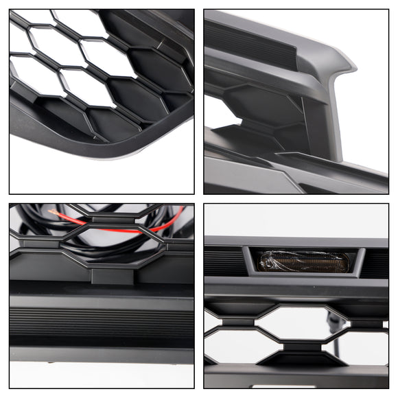Ford Ranger Next Gen T9 2023-2025 Griglia paraurti anteriore Griglia nera con luce LED
