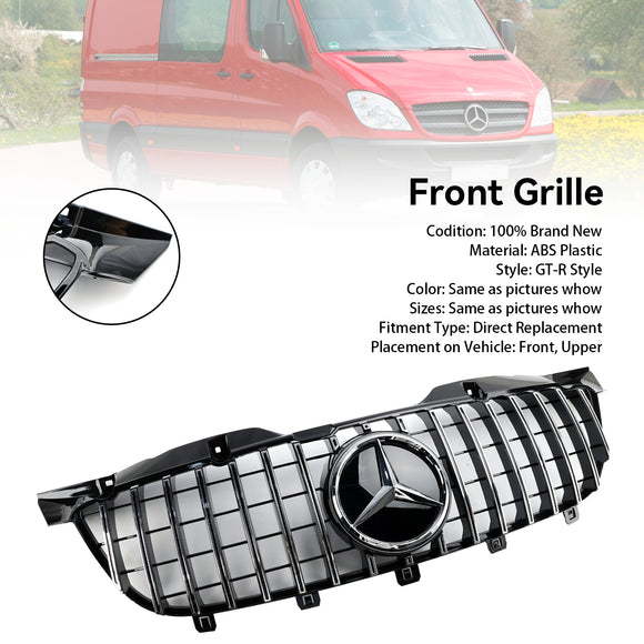 2006-2013 Mercedes Benz Sprinter W906 Pre-Facelift 1500 2500 3500 Front Bumper Grill AMG Style Grille