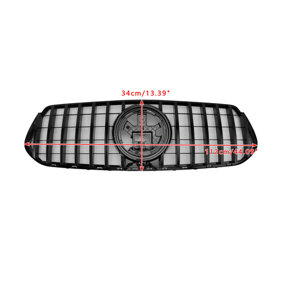 2019-2023 Mercedes Benz GLE Classe C167 V167 GT Style Grill Paraurti anteriore Griglia nera lucida