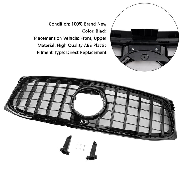 2020-2023 Mercedes Benz GLB-Class X247 GT Style Grill Front Bumper Replacement Glossy Black Grille