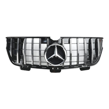 2009.06-2012 Mercedes-Benz Classe GL X164 GL350/GL450/GL500 Griglia paraurti anteriore cromata/griglia nera - 0