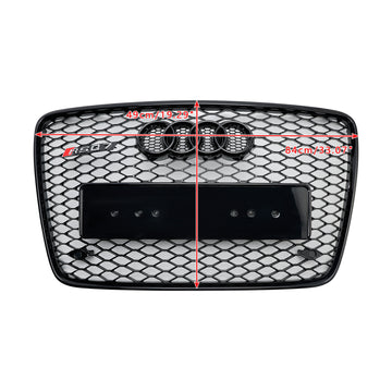 2005-2015 Audi Q7 SQ7 4L Parachoques delantero Radiador Ventilación Malla Parrilla Rejilla negra brillante - 0